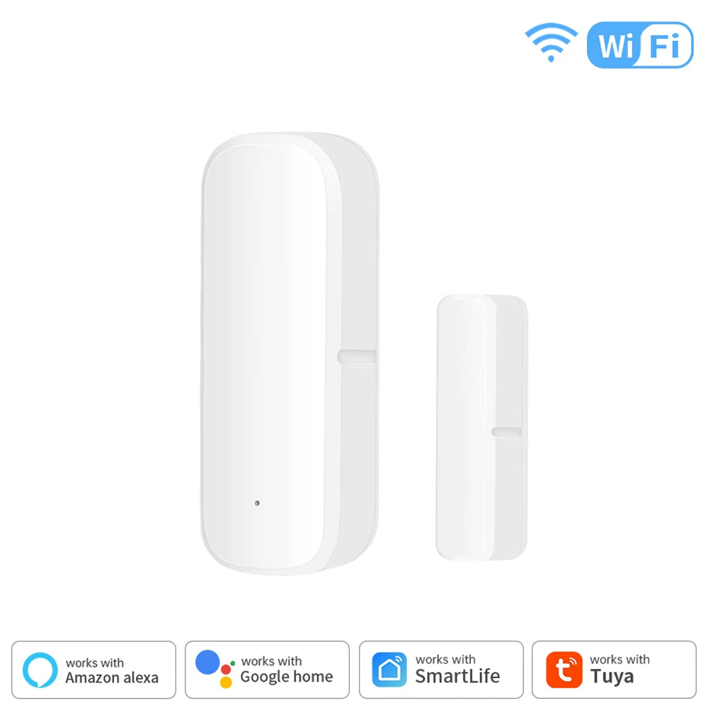 TNCE Tuya WiFi/Zigbee3.0 Smart Door Window Sensor Smart Home Security Alarm System Smart Life Tuya App Remote Control