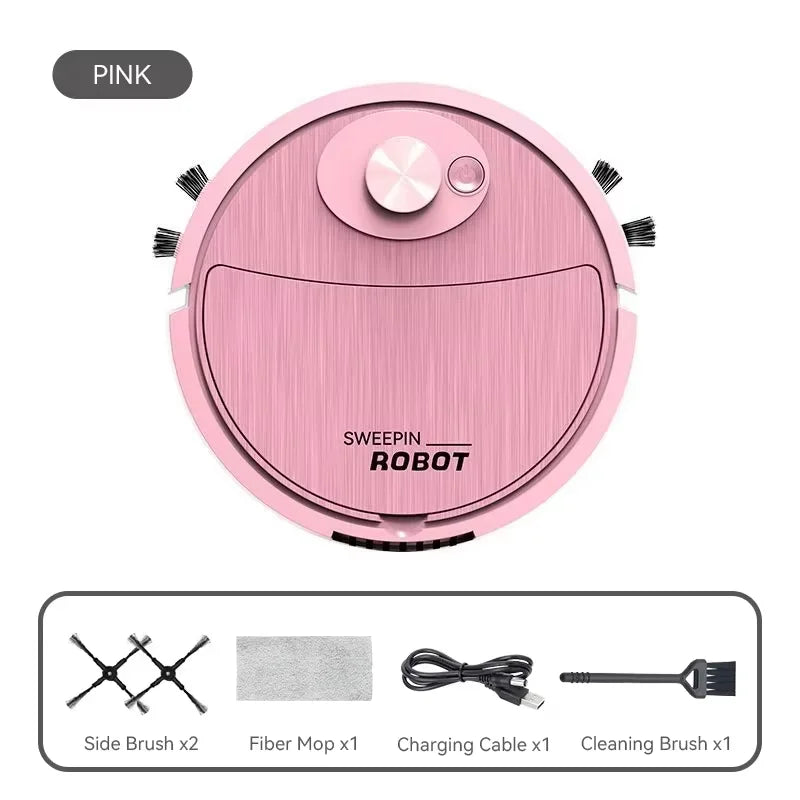 Vacuum Cleaner USB Charging Sweeping Robot Mop Machine Pet Hair Hard Floor Carpet Home Smart Sweeping Suction Cleaning Appliance
