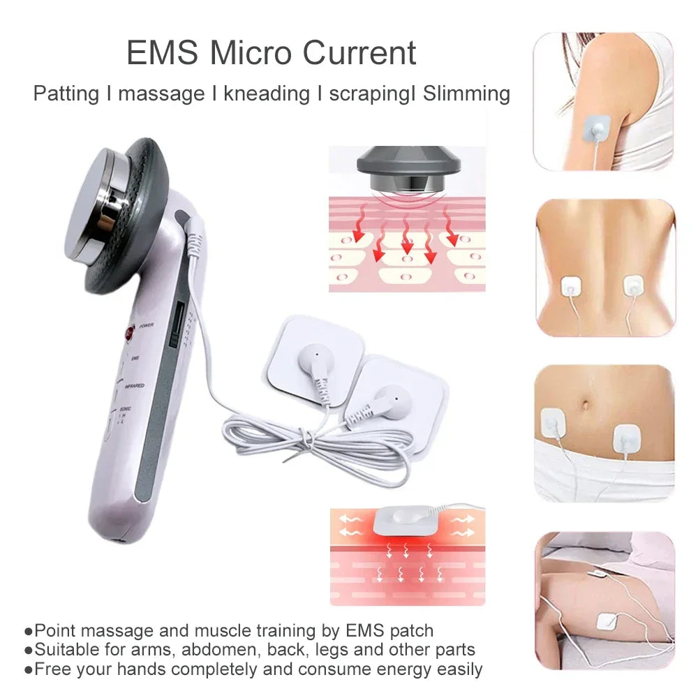Body & Skin Care Therapy Massager with EMS & Cavitation