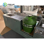 Customized Contemporary Stainless Steel Modular Outdoor Kitchen Cabinets Weather Resistant for Patio Backyard Cooking Area