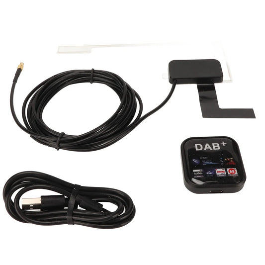 Car Radio DAB+ Amplified Antenna Adapter DAB+ Radio Receiver Car Portable Digital Radio Receiver Adapter for Android Navigator