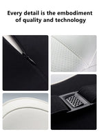 Nappa Leather Memory Cotton Headrest Car Seat Lumbar Bolster Tender Neck Pillow For Tesla Model 3 / Y / X S Interior Accessories