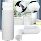 Air Conditioner Exhaust Hose Vent Kit Mobile Air Conditioning Parts Window Kit Slide Plate Tube Connector Wind Shield Adaptor