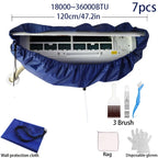 120cm Summer Air Conditioning Cleaning Bag Waterproof Kit Set Professional Hanging AC Dust Removal Sprayer Cleaner Brush Tools.