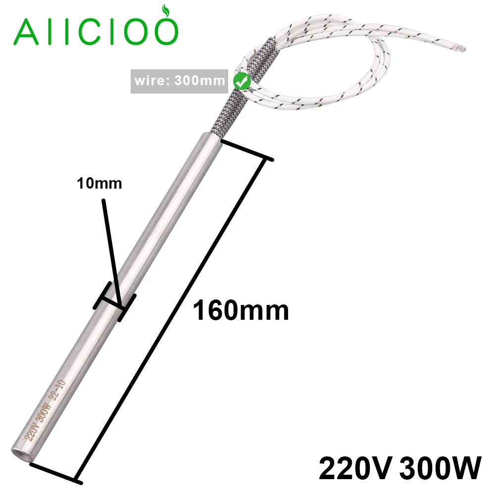 220v Electric Pellet Igniter Cartridge Heater 300w Glow Plug Wood Stove Parts 100/155/160/170/180 Fire Starter Heating Element