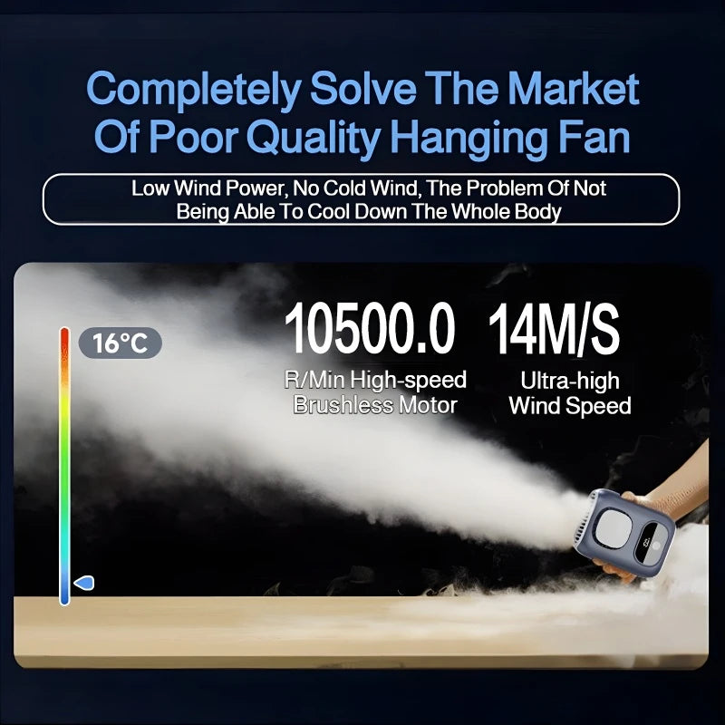 3 in 1 Waist Fan 2025 New Ultra thin Portable Waist Hanging Small Fan