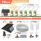 Tuya Wifi-compatibility Solar Power Timer Smart Drip Irrigation System Remote Control Watering Kit for Garden Balcony Plants Pot