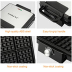Mini Waffle Maker 1500W Kitchen Cooking Appliance 220V Electric Nonstick Waffle Making Machine for Kids Breakfast Dessert Pot