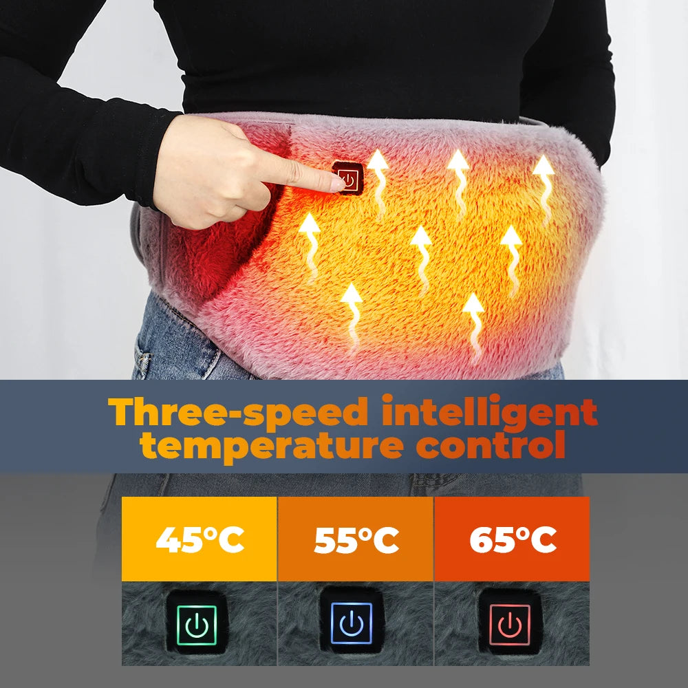 Graphene Electric Heating Pad - USB Rechargeable Abdominal & Waist Warmer | AlluCanFind