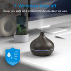 Meross Smart WiFi Wooden Essential Oil Diffuser Air Humidifier Voice Control Humificador For Bedroom Home Plants Support HomeKit