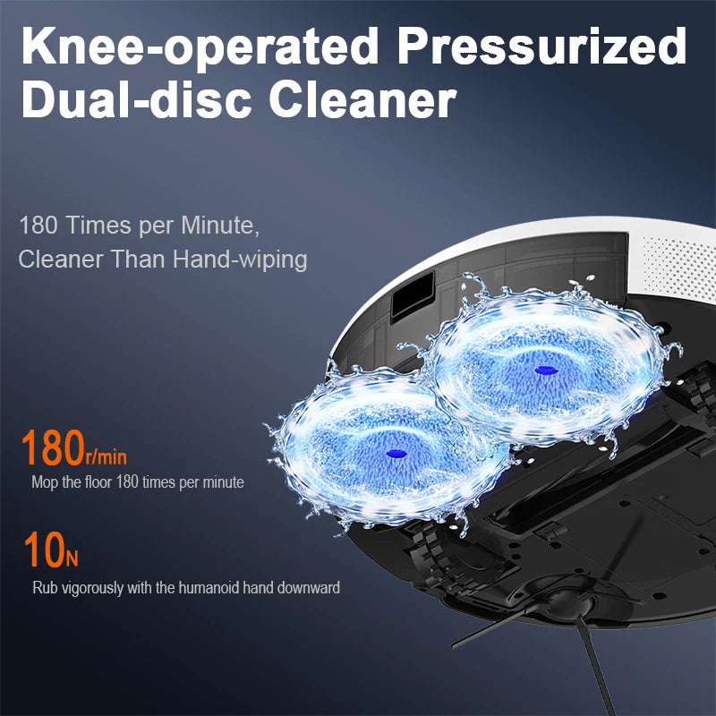 Arnagar S10 Robot Vacuum Cleaner Auto Empty Dust Collection Sweep Mop 4000Pa 2550mAh Low Noise APP Control for home cleanning