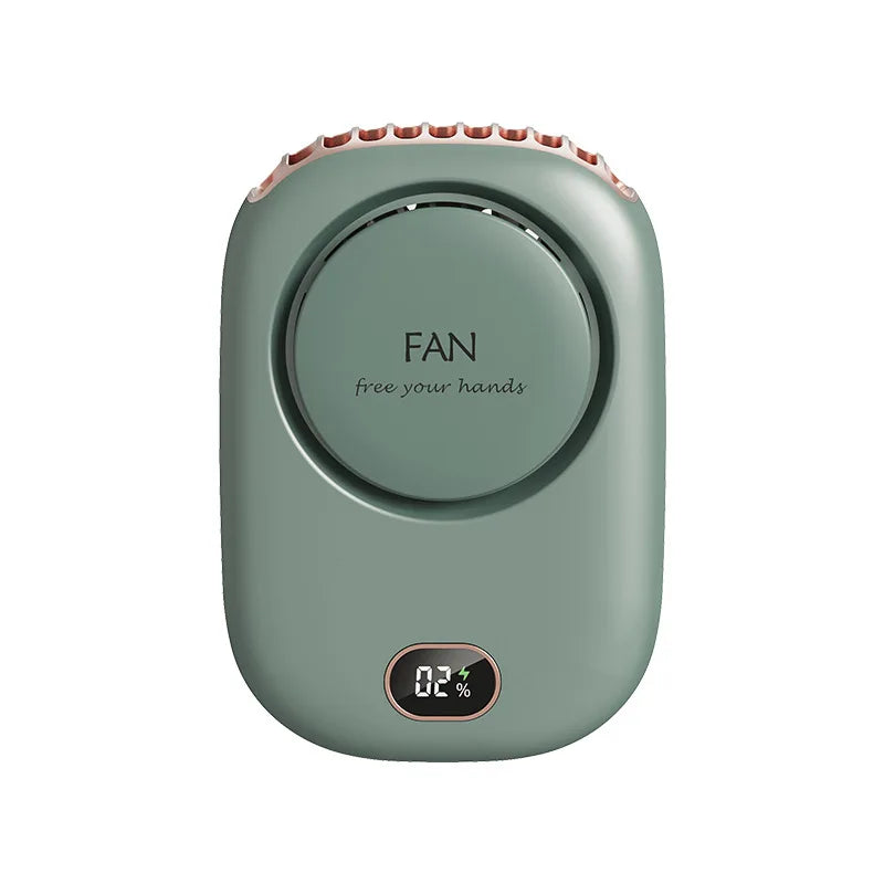 New Cross Border Lazy Neck Fan Bladeless USB Charging Mini Fan with Po