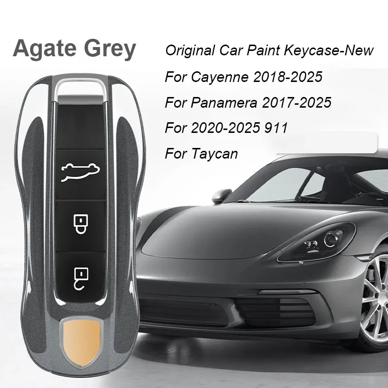 Key Case For Porsche Panamera Spyder Carrera Macan Boxster Cayman Cayenne 911 970 981 991 Smart Remote Key Case Fob Covers Bag