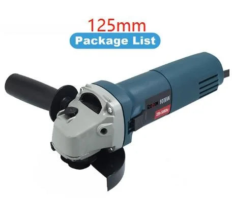 1000W Angle Grinder 6 Gears Multifunctional Handheld 100/125MM Electric Metal Grinding Cutting Machines Tools for 110V 220V Plug