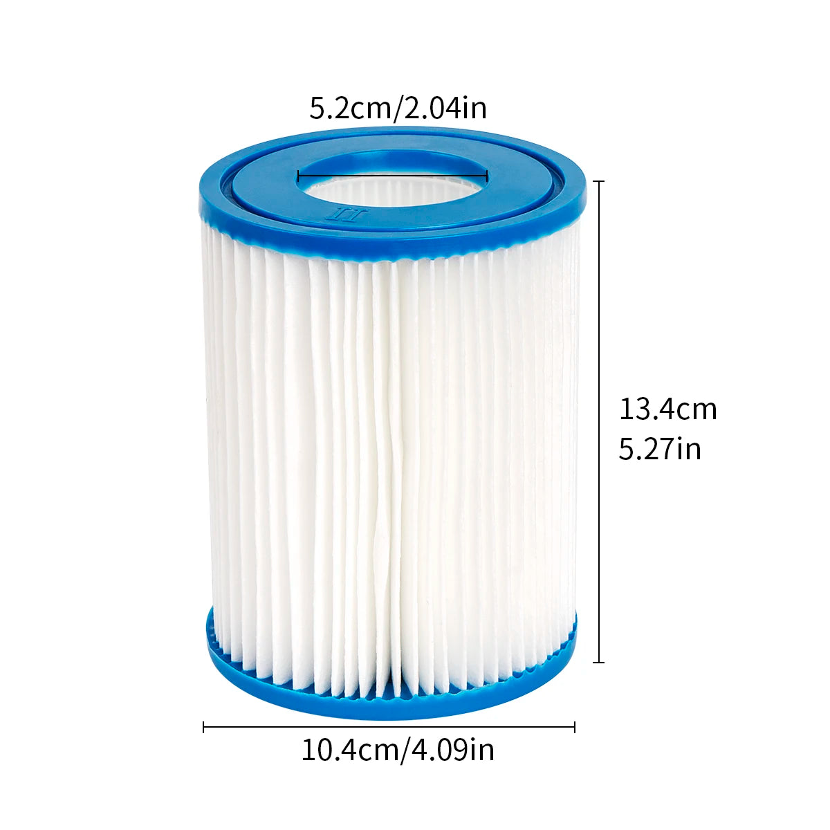 Type II Filter Cartridge for Bestway Swimming Pool, Replacement Hot Tubs Filter Compatible with Lay Z SPA Filter Pump