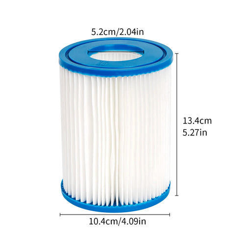 Type II Filter Cartridge for Bestway Swimming Pool, Replacement Hot Tubs Filter Compatible with Lay Z SPA Filter Pump