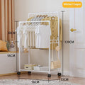 Furniture for Room Clothing Rack Clothes Arara Floor Coat Rack Porte Manteau Mural Hanger Iron Bamboo Wall Shelf Racks Metal