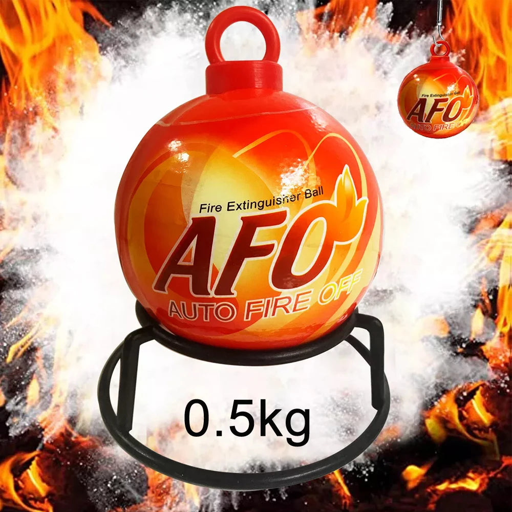 Fire Extinguisher Ball Automatic Harmless Dry Powder Fire Suppression Device For Warehouse Home Office 0.5KG With Bracket Hook