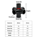 20-63mm Black PVC Pipe Connectors Ball valve Three-way Direct Garden Water Aquarium Fish Tank Drainage Tube Fittings Accessories