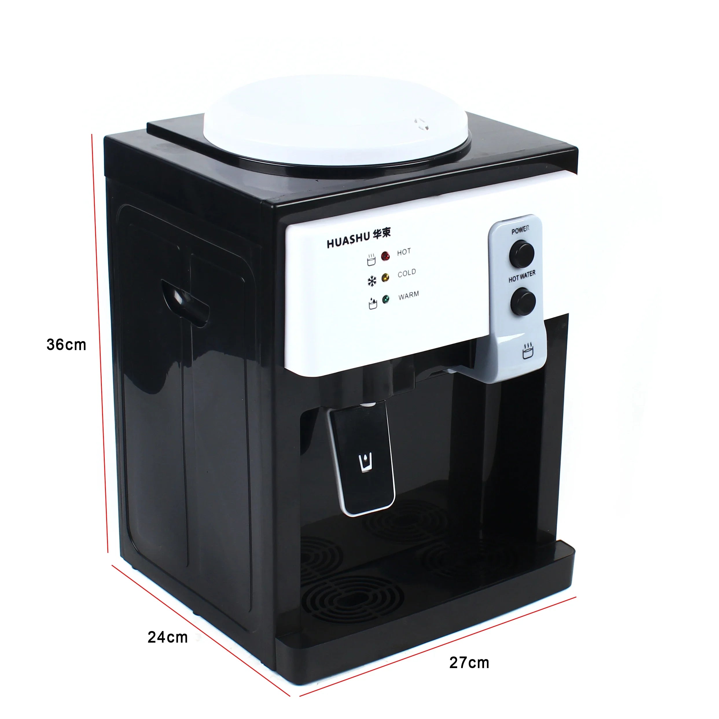 3-Temperature Control Water Dispenser with 1.2-5 Gallons Tank Stainless Steel Top Loading Fast Hot/Cold/Warm Water US/EU Plug