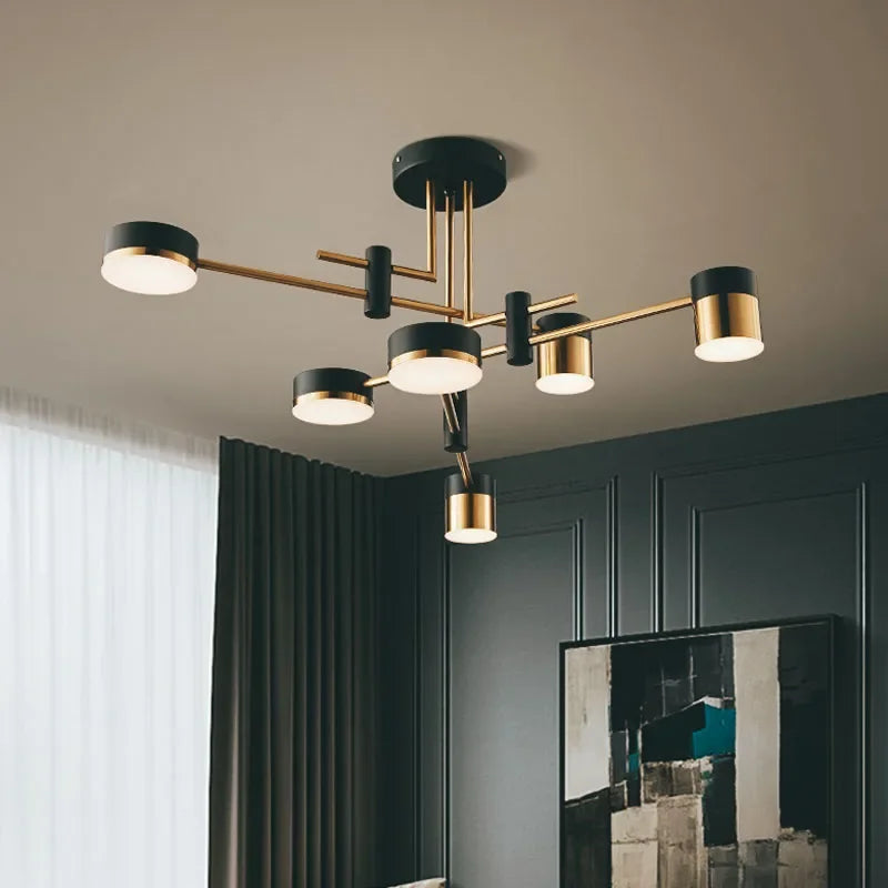 Nordic Chandelier Living Room Restaurant Lamp New Light Luxury Modern Minimalist Dining Room Creative Bedroom Lamp  Home Decor