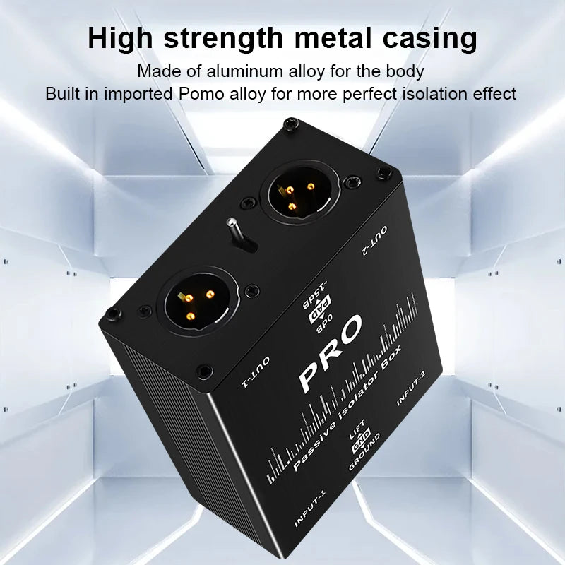 Dual channel Audio Isolator，Audio Noise Filter Noise Suppressor Isolator Live Broadcast Mixer  Audio Signal Noise Reducer