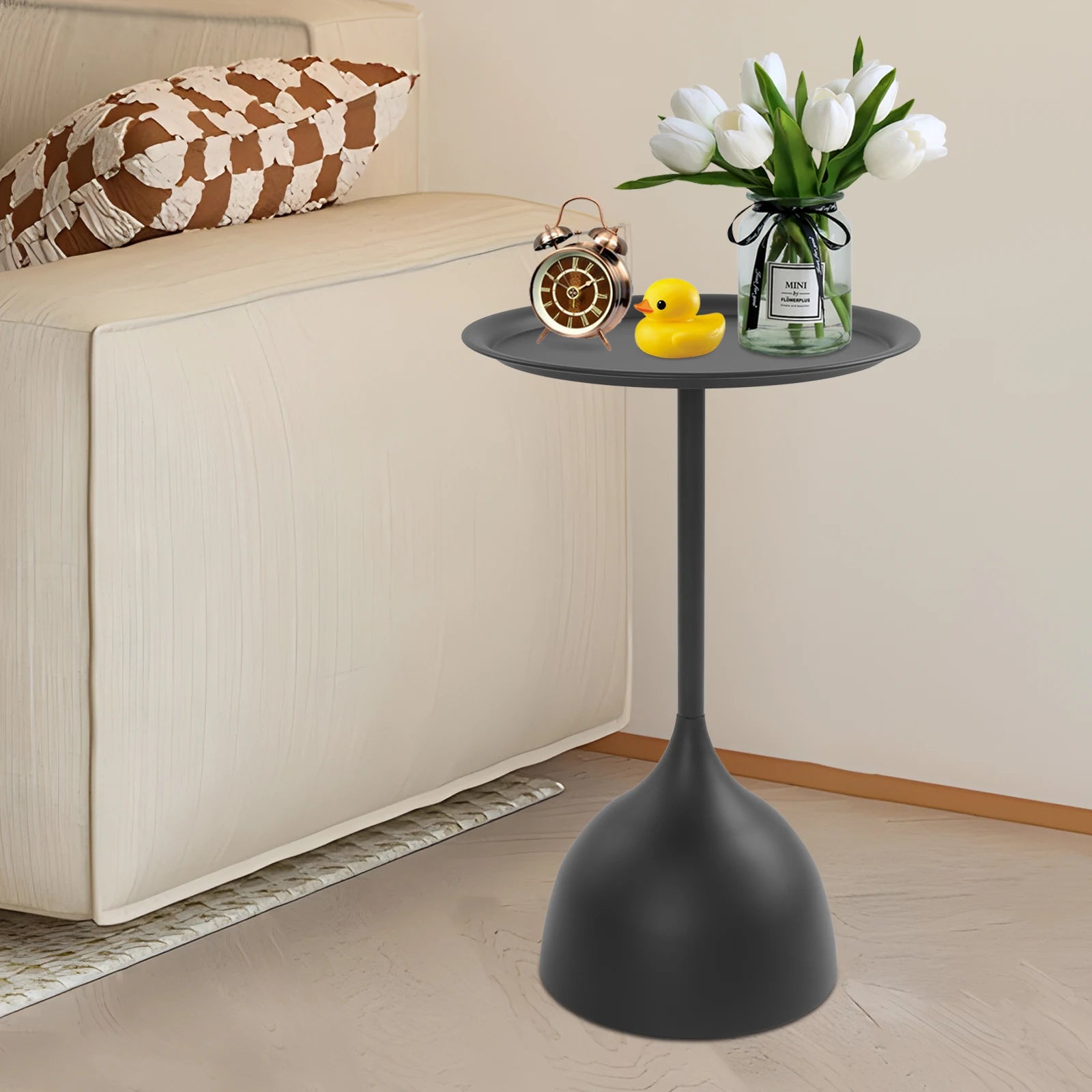 Modern Round Side Table for Living Room