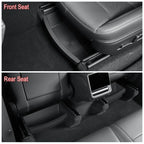 Underseat Storage Box Organizer for Tesla Model Y Juniper 2025 Front Rear Under Seat Organizer Waterproof Bin Travel Accessories