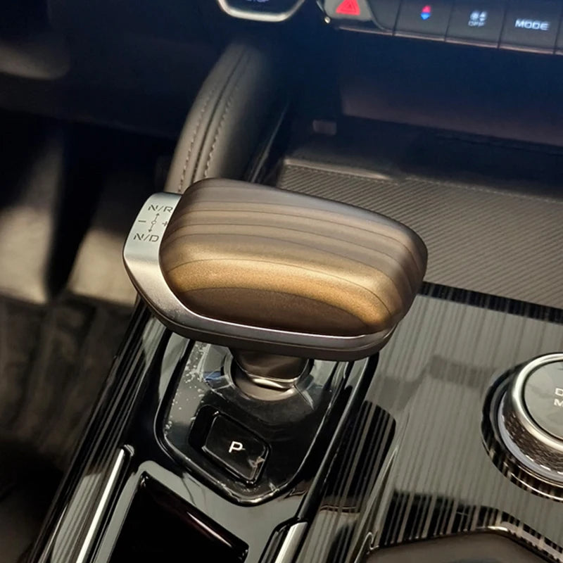 Carbon Fiber Car Interior Gear Shift Knob Cover Sticker for Geely Xingyue L Monjaro 2021 2022 2023 2024