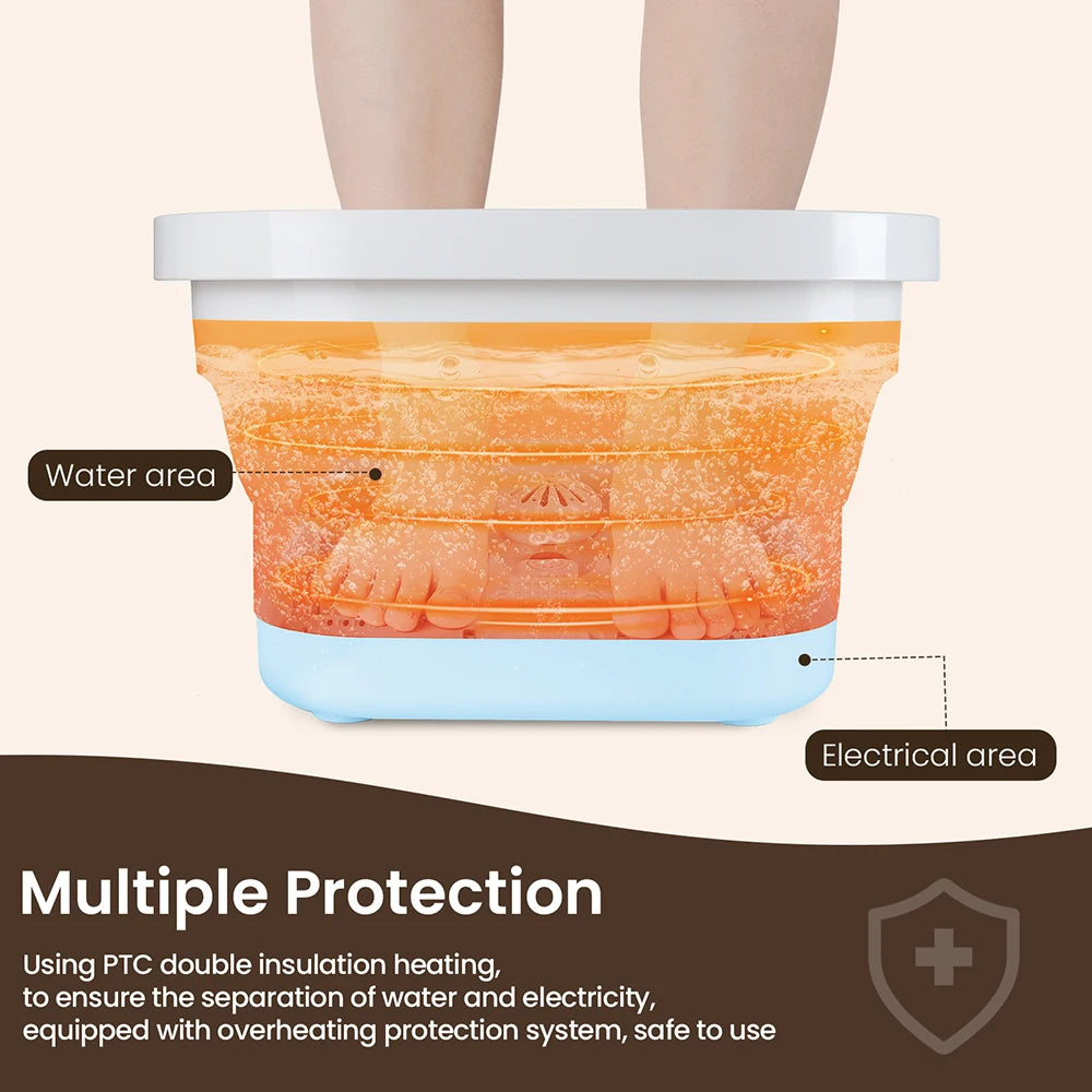 Foot Massage Tub Portable thermostatic foot massage tub for home to promote blood circulation Relieve foot discomfort