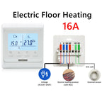 Digital Thermostat For  Underfloor Heating Floor Thermostat  Warm Floor Water Heating Gas Boiler Temperature Controller 220V