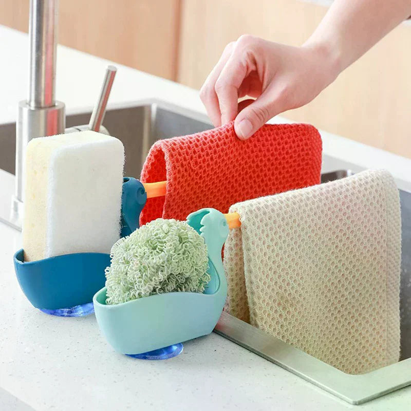 This Dishcloth Rack Is A Sink Drainer And Storage Rack Suitable For Kitchens And Bathrooms