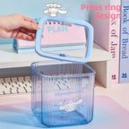 Hello Kitty Cartoon Desktop Trash Can Kawaii Exquisite Creative Home Office Desk Wastebasket Children's Mini Storage Box