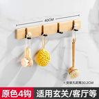 Foldable Wooden Coat Racks Bamboo Hallway Hat Hanger Bedroom Door Wall-Mounting Corner Room Kitchen Toilet Wall Invisible Hook