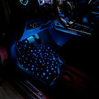 2025 latest illuminated car floor MATS, General Starry Sky car floor MATS, Fiber Starlight car carpet 4-piece set interior modif