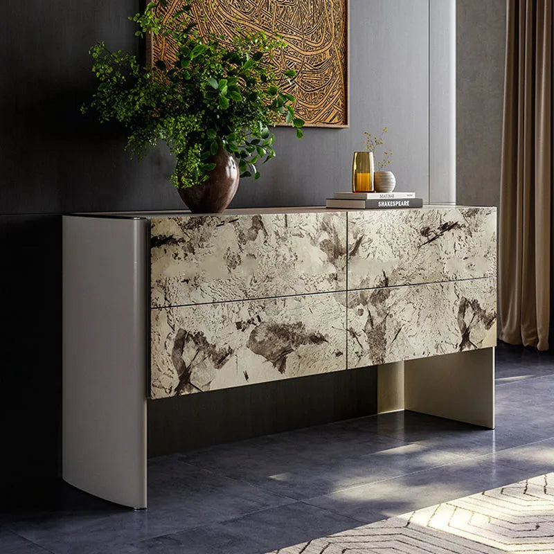 Design Simple Living Room Cabinets Aesthetic Elegant Luxury Glamour Display Cabinet Creative Storage Cassettiera Home Furniture
