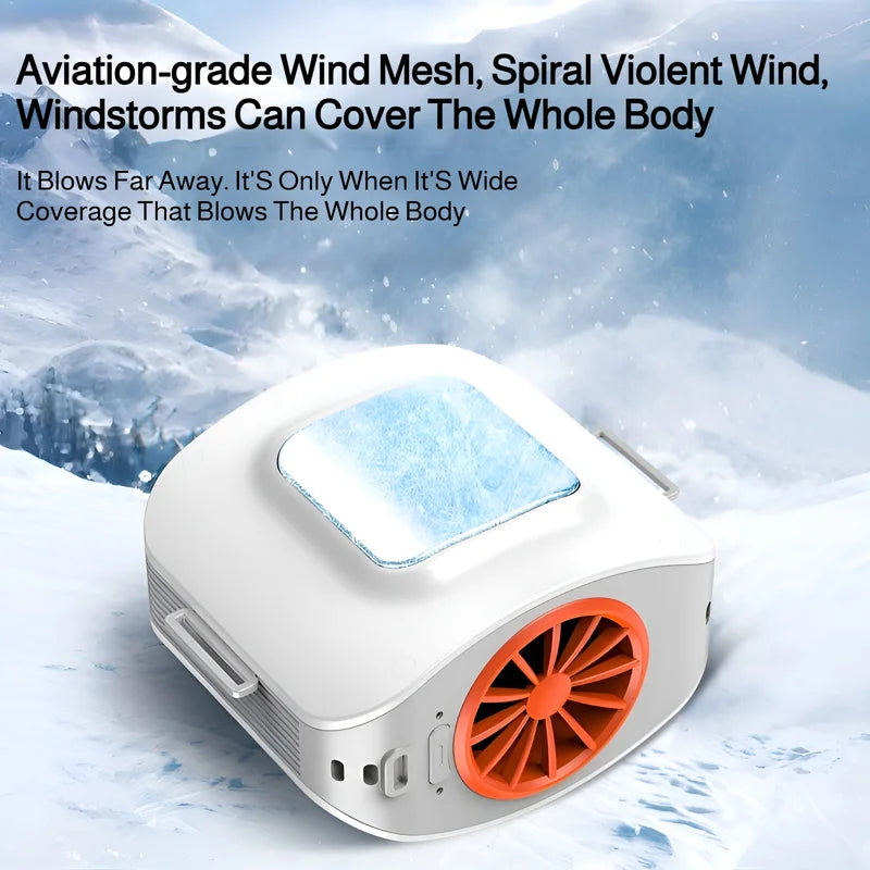Waist hanging Cooling Fan High speed Ice Compress Air Conditioning Fa