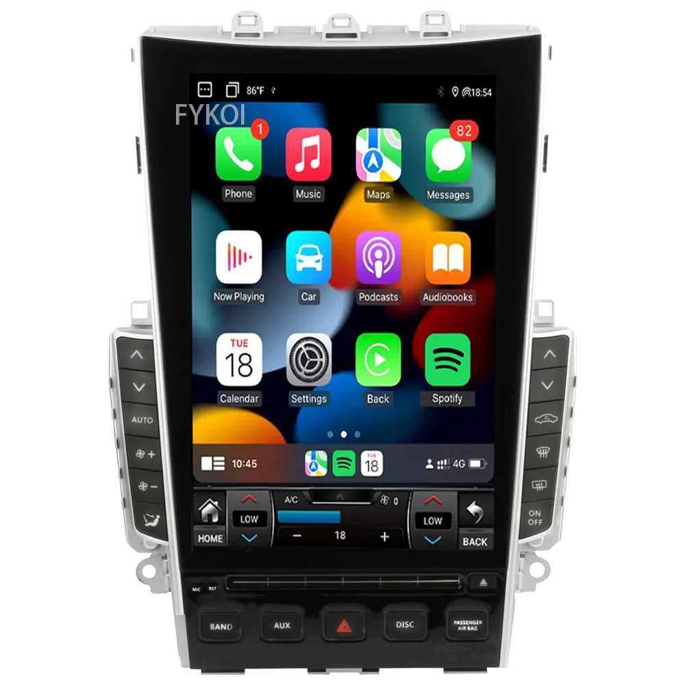 Car Radio For Infiniti Q50 Q50l Q50s Q60 2014-2020 CarPlay Android Auto Automotive multimedia Tesla Style Bluetooth 4G GPS WIFI