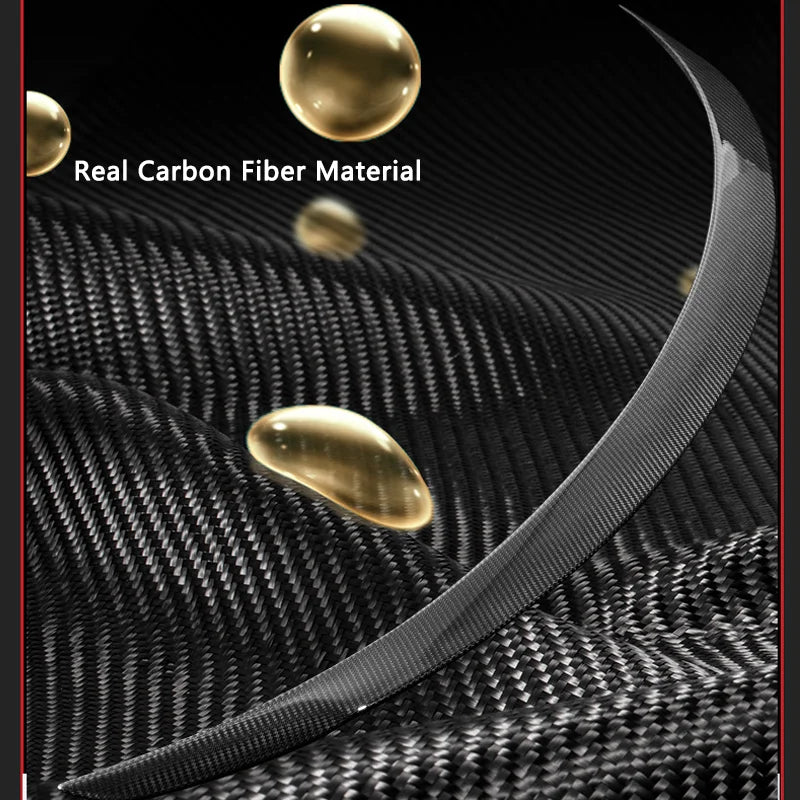 High Performance Real Carbon Fiber Spoiler for Tesla Model 3 Highland 2025 2024 Car Original Rear Trunk Tail Wing Car Accessory