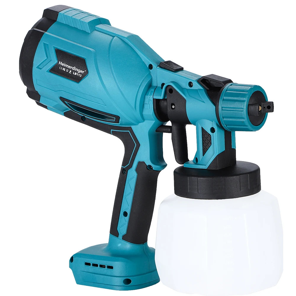 Cordless Paint Sprayer for Makita 18V Battery,1000ML Container HVLP Spray Paint Gun for Furniture, Fences, Walls, No battery