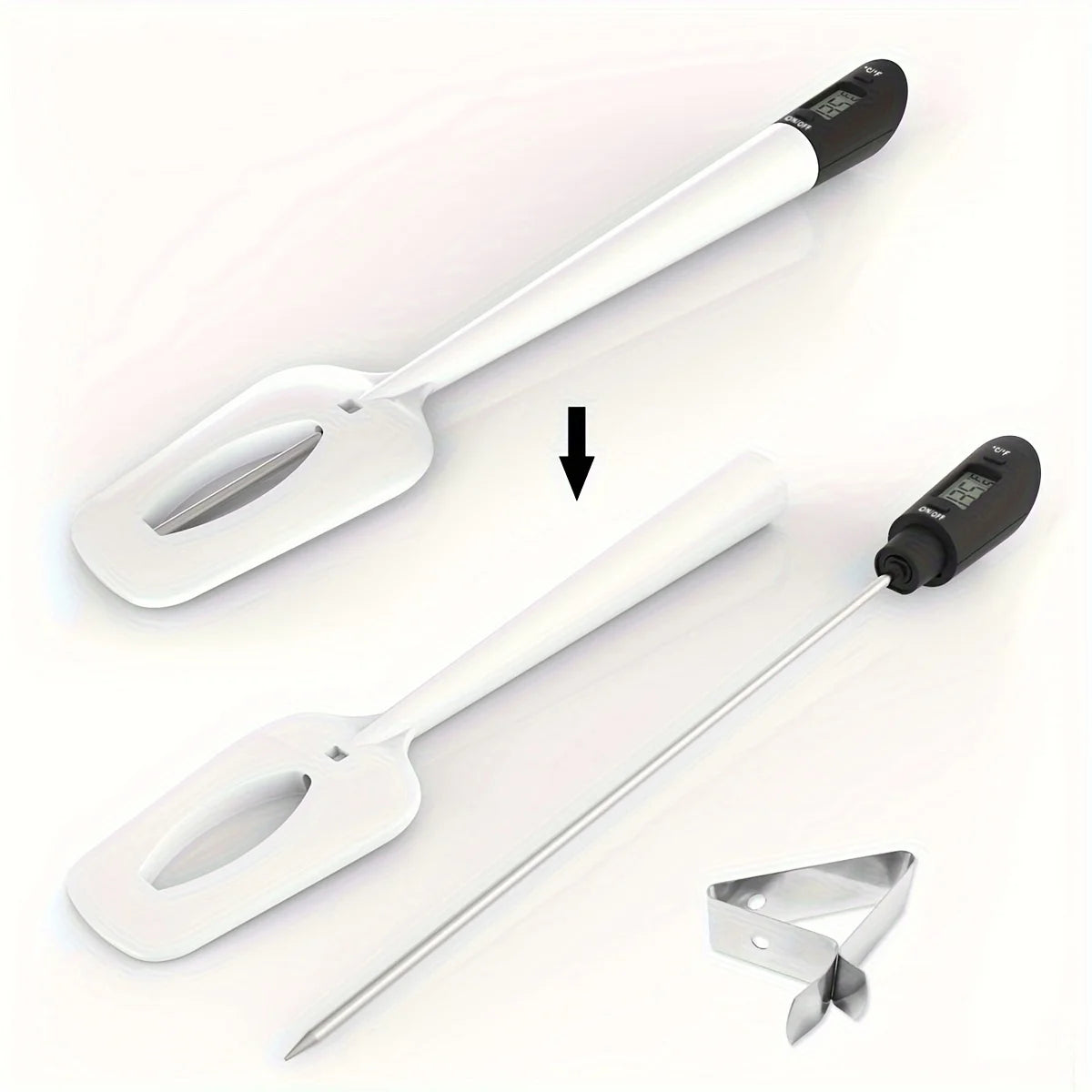 Digital Candy Spatula with Thermometer Confectionery/Sugar/Candy Thermometer Meat Cake Milk Thermometer Tool