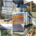 Black Shade Cloth Sunblock Mesh Cover Taped Edge With Grommets, Sun Net For Pergola, Plants Greenhouse, Gardens, Patio, Canopy