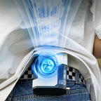 Portable Waist Fan Rechargeable 5 Speeds Wearable Belt Fan LED Digital