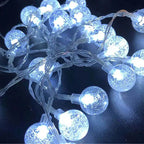 Fairy Light Outdoor Water Droplet Bubble Ball LED String Light Garden Light Wedding Party Christmas Decoration Battery Power
