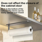 Kitchen Paper Towel Holder Wall Mount Nail-Free Kitchen Bathroom Toilet Lengthen Storage Rack Towel rack Self-Adhesive Roll Rack
