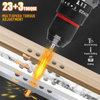 16.8V/21V Cordless Drill ,10MM 3/8'' Keyless Chuck,1.3Ah Li-Ion Battery,2 Variable Speed for assembling, repairing and DIY
