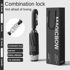 Fully Automatic Folding Password Lock Buckle Umbrella, Windproof, Enlarged Thick,Car Reverse Wind Resistant Umbrella Men Women