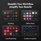 Ulanzi D200 D200H Stream Deck Keyboard with 13 Macro Keys Stream Controler for Youtube Office Game Live Support TF/SD/USB 3.0