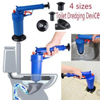 Air Power Drain Blaster Gun High Pressure Pipe Plunger Drain Cleaner Pump Pipeline Clogged Remover Bathroom Sink Toilet Cleaner