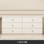 Modern Vanity Desk with LED Lighted Mirror, Luxury Corner Makeup Vanity Table 6 Drawers and Large Storage Dressing Table Shelves